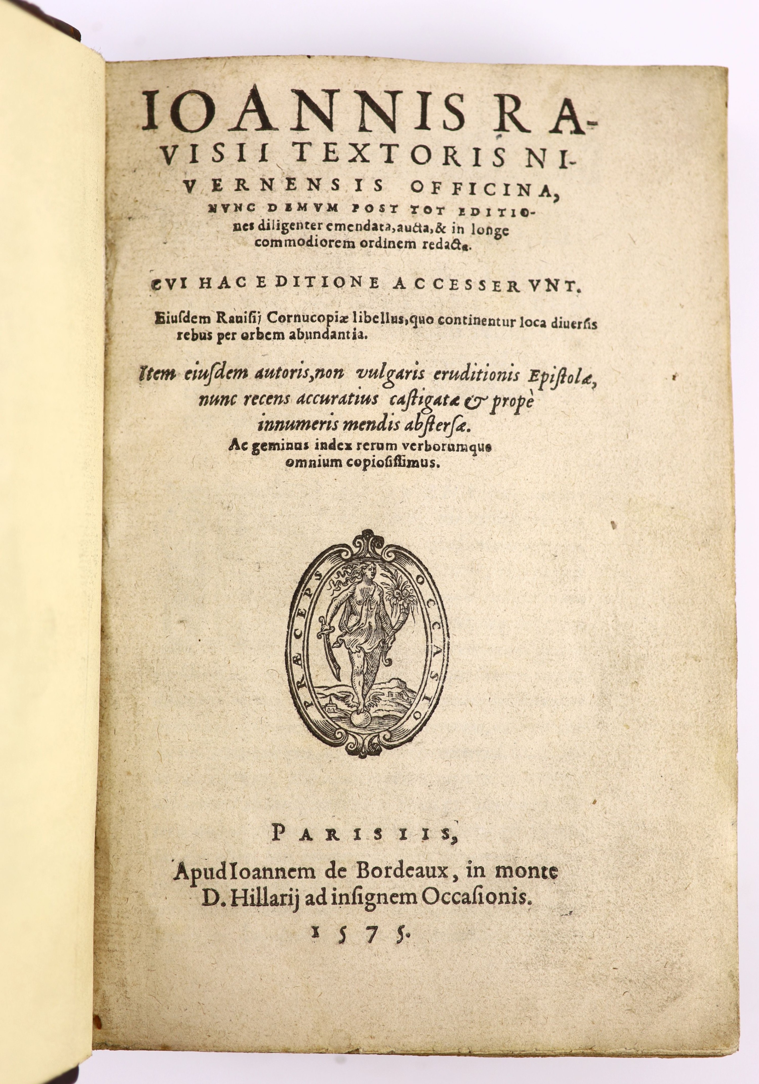 Ravisius, Johannes, Officina hunc demum post tot editiones diligenter emendata, aucta ...